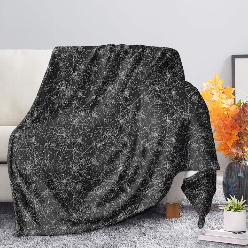 Halloween Cobweb Pattern Print Blanket