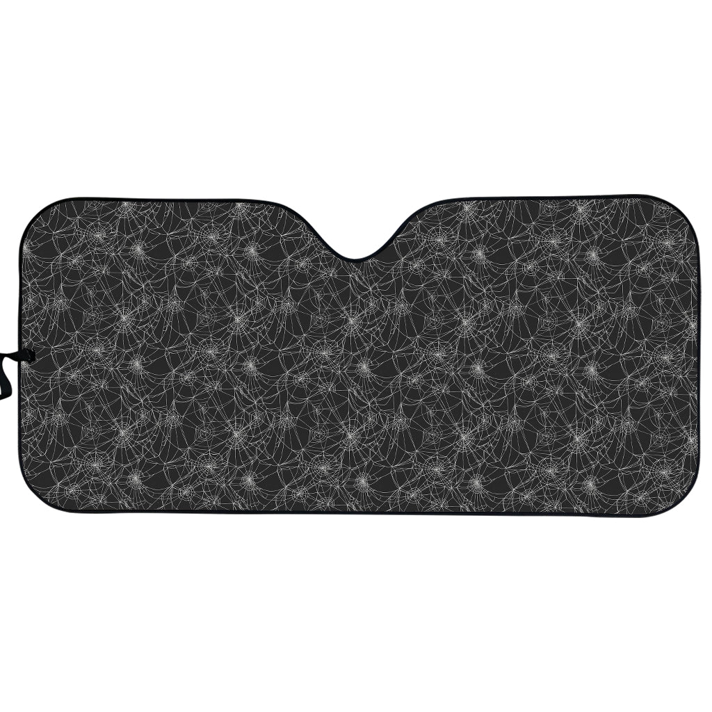 Halloween Cobweb Pattern Print Car Sun Shade