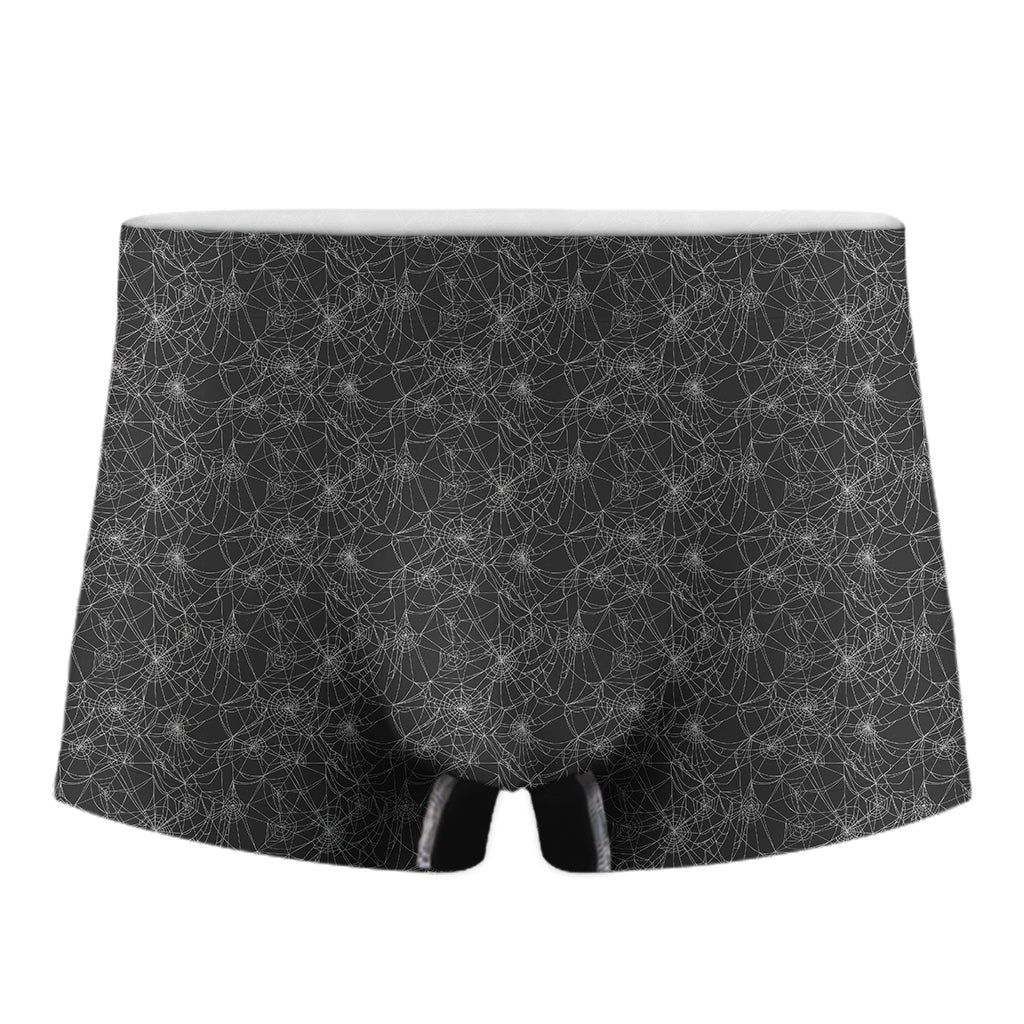 Halloween Cobweb Pattern Print Men's Boxer Briefs