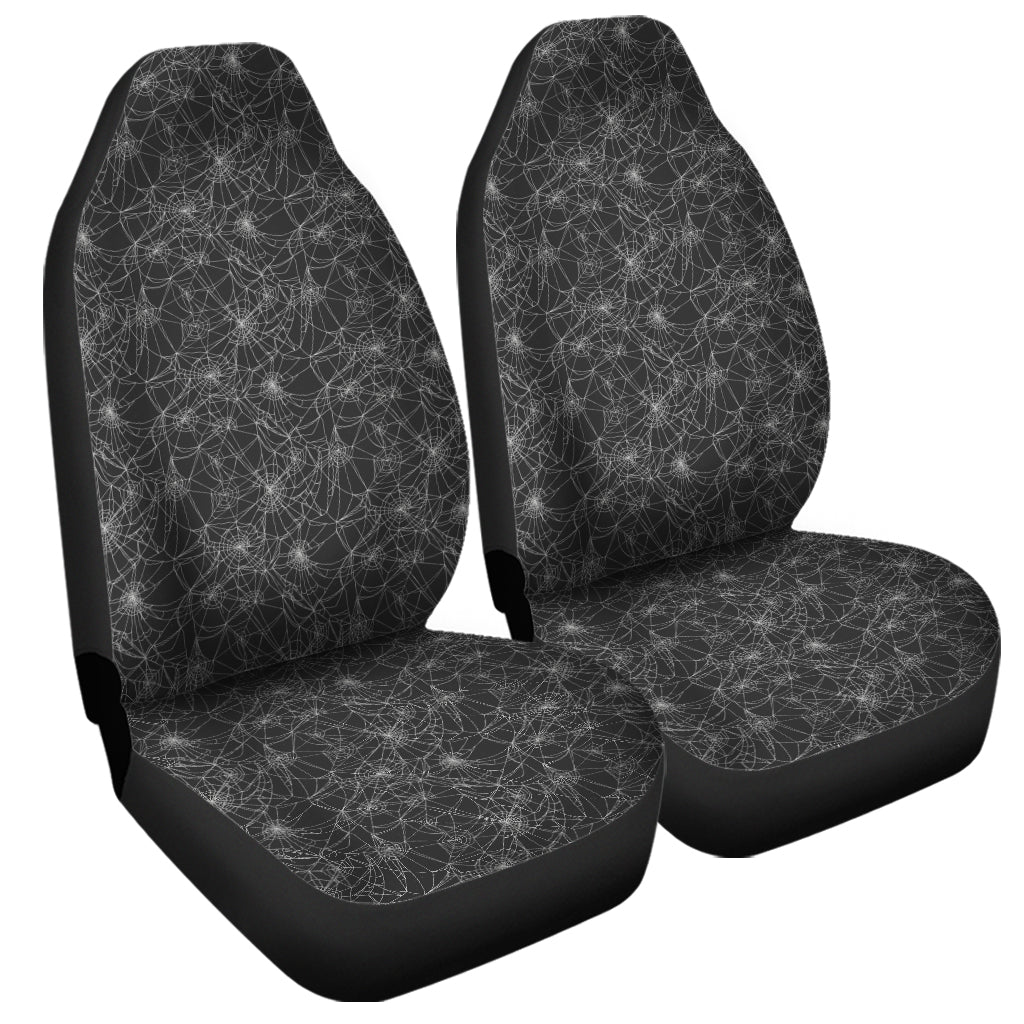 Halloween Cobweb Pattern Print Universal Fit Car Seat Covers