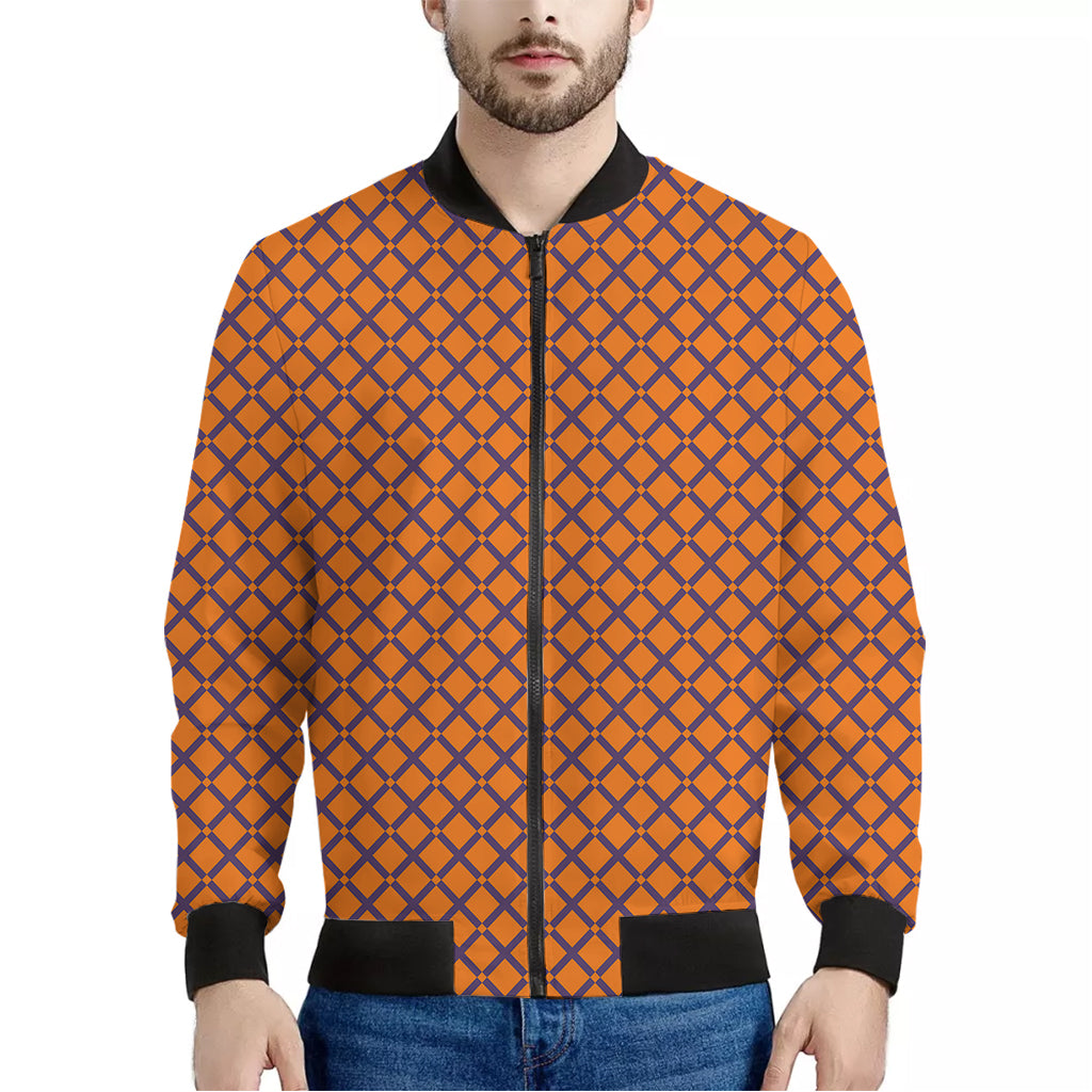 Halloween Cross Pattern Print Men's Bomber Jacket