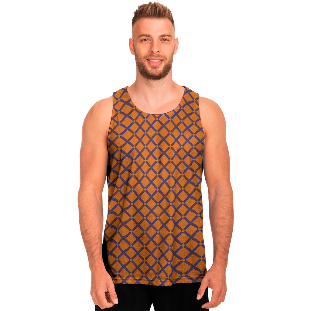 Halloween Cross Pattern Print Men's Tank Top