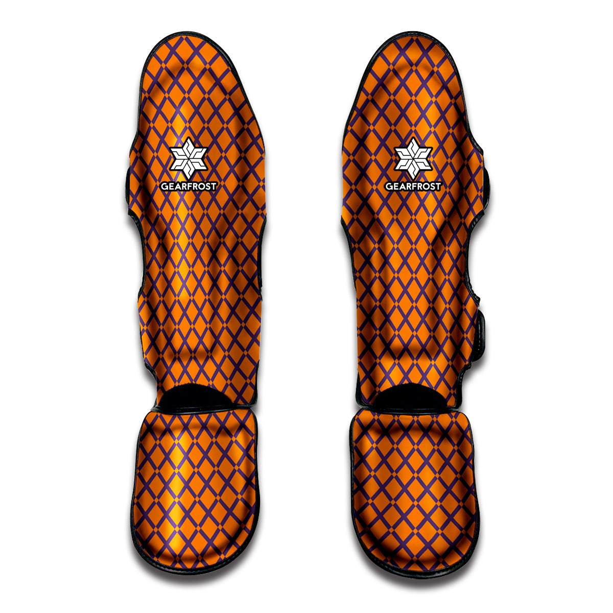 Halloween Cross Pattern Print Muay Thai Shin Guards