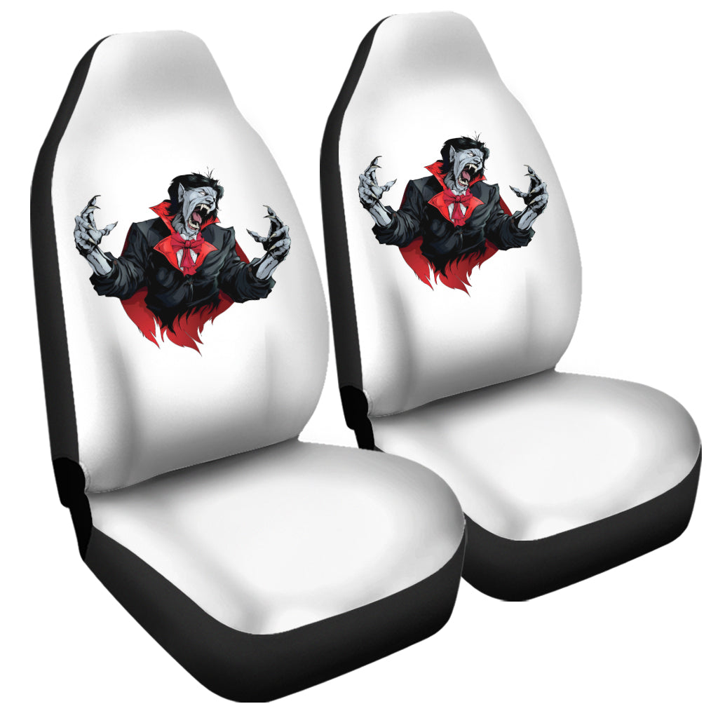 Halloween Evil Vampire Print Universal Fit Car Seat Covers