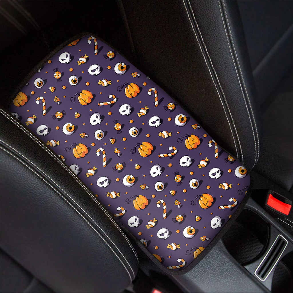 Halloween Eyeball Pattern Print Car Center Console Cover