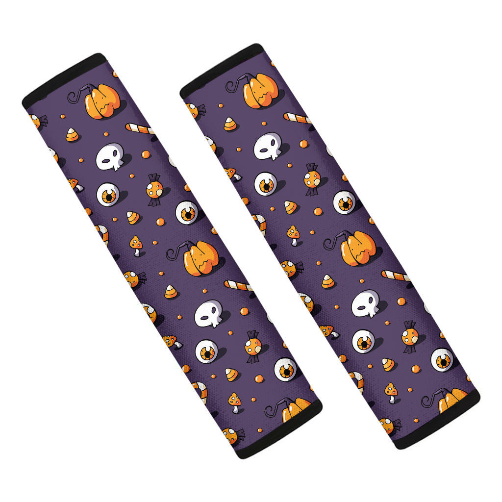 Halloween Eyeball Pattern Print Car Seat Belt Covers