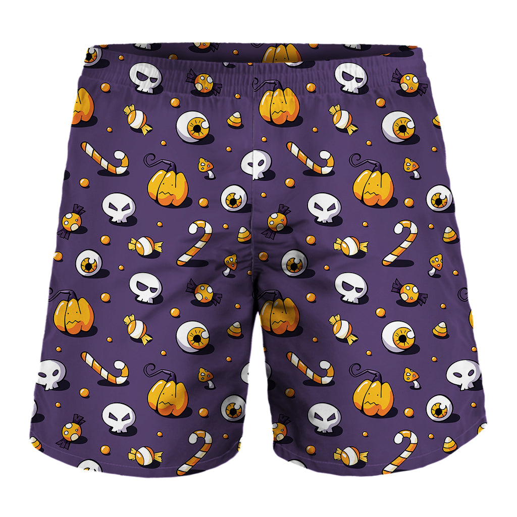 Halloween Eyeball Pattern Print Men's Shorts