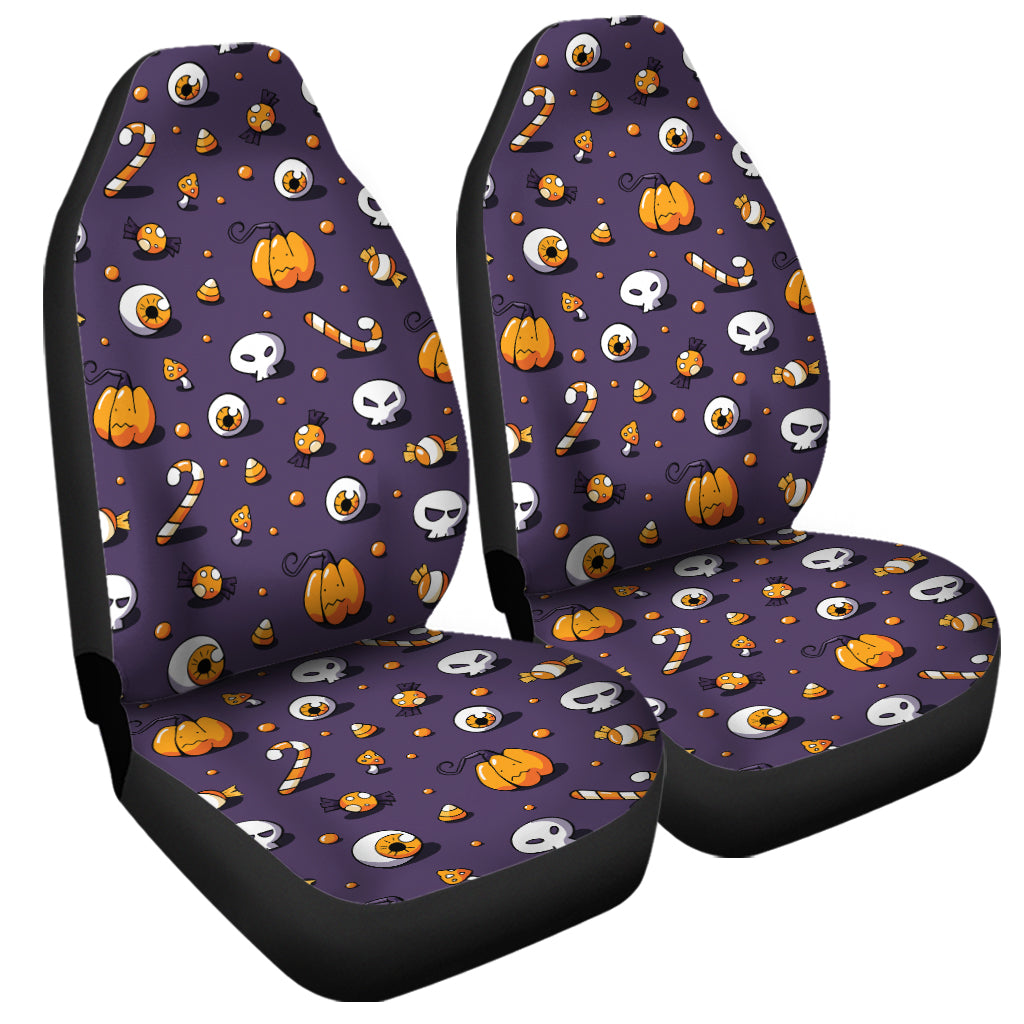 Halloween Eyeball Pattern Print Universal Fit Car Seat Covers