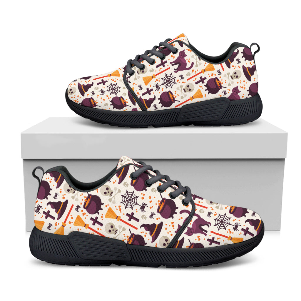 Halloween Festival Pattern Print Black Athletic Shoes