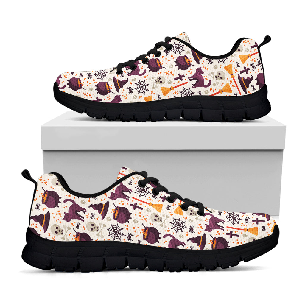 Halloween Festival Pattern Print Black Sneakers