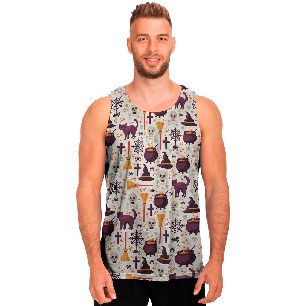 Halloween Festival Pattern Print Men's Tank Top