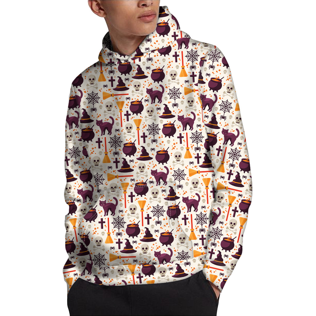 Halloween Festival Pattern Print Pullover Hoodie