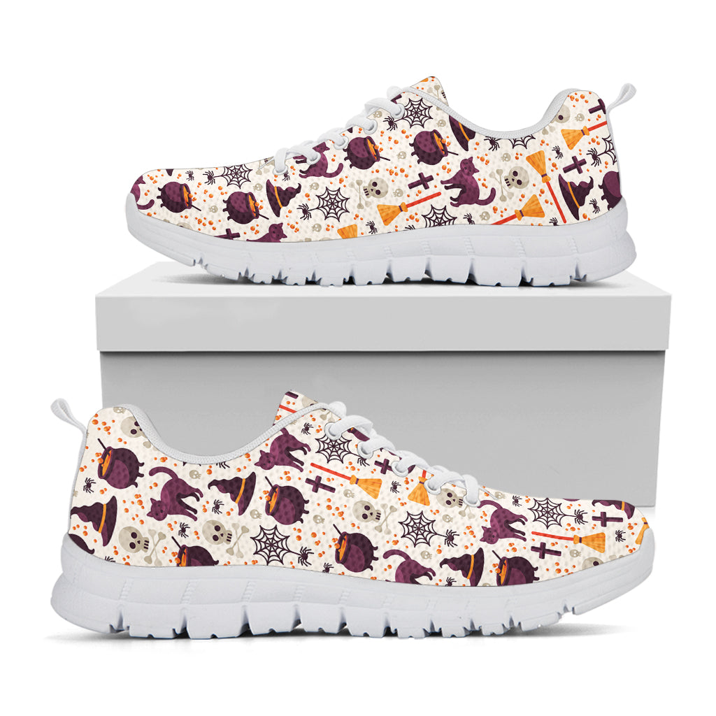 Halloween Festival Pattern Print White Sneakers