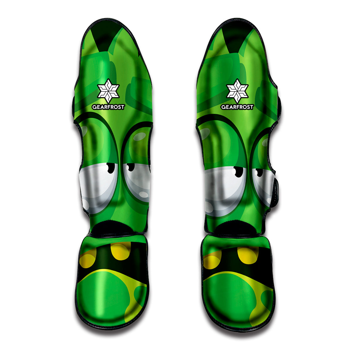 Halloween Frankenstein Face Print Muay Thai Shin Guards