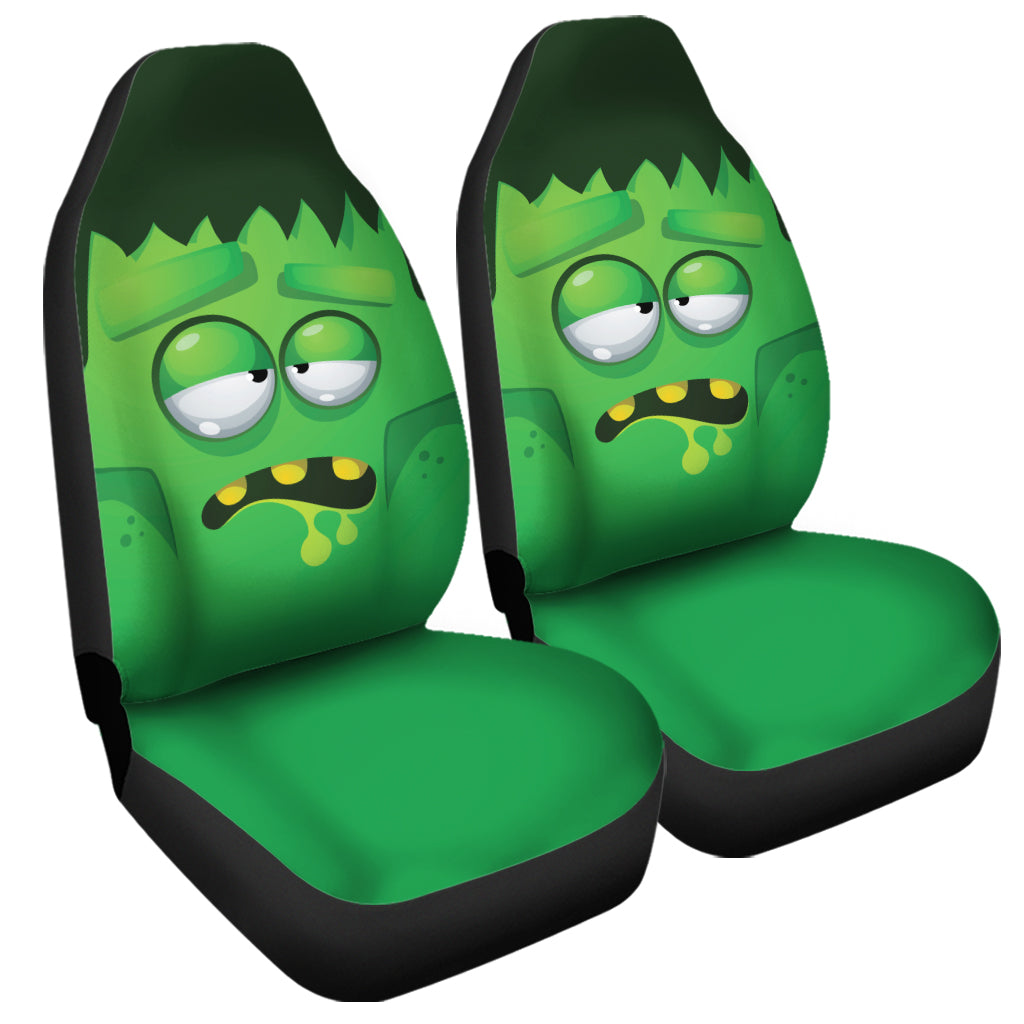 Halloween Frankenstein Face Print Universal Fit Car Seat Covers