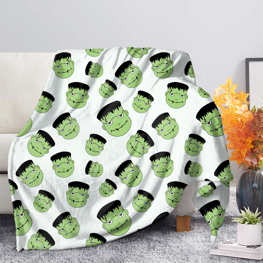 Halloween Frankenstein Pattern Print Blanket