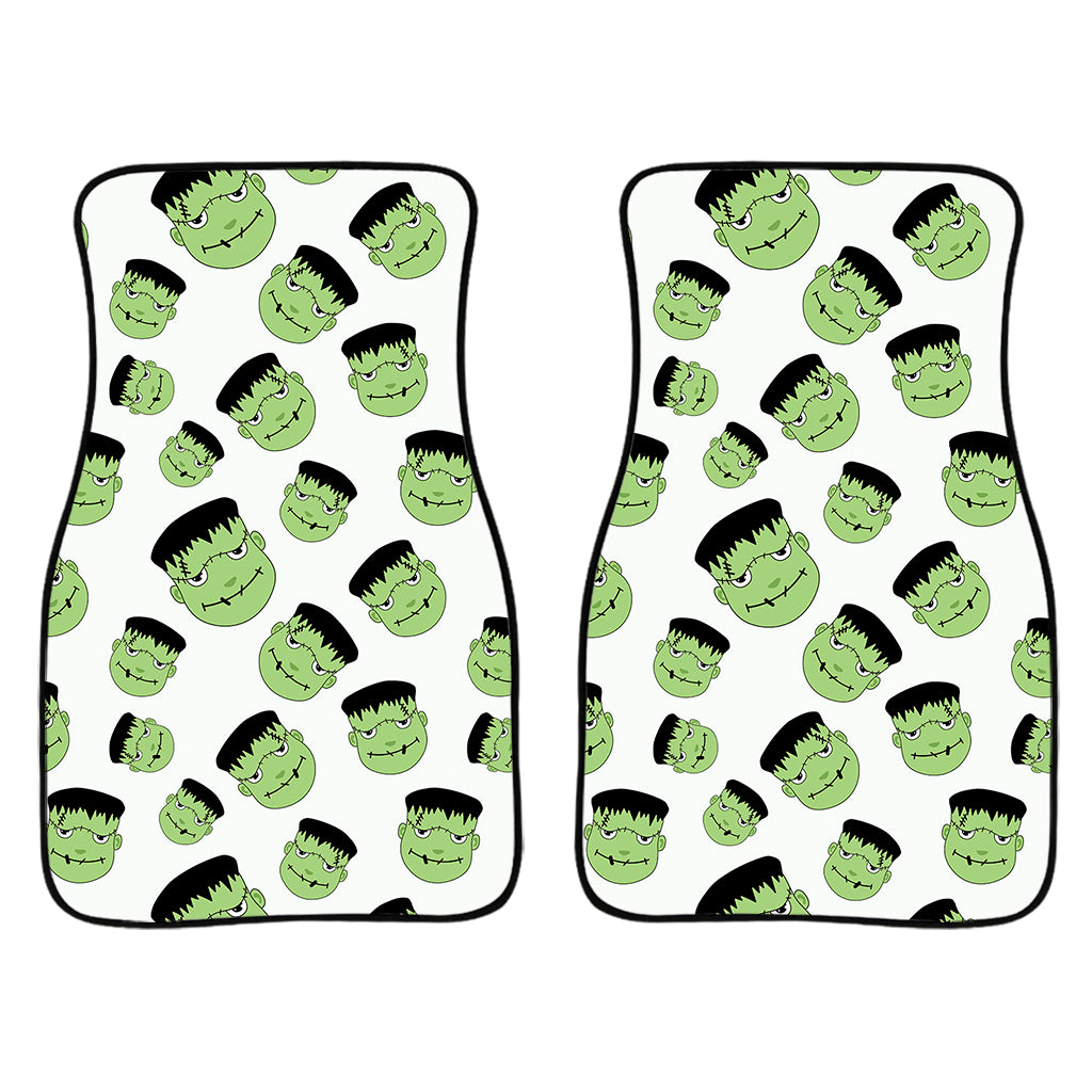 Halloween Frankenstein Pattern Print Front Car Floor Mats