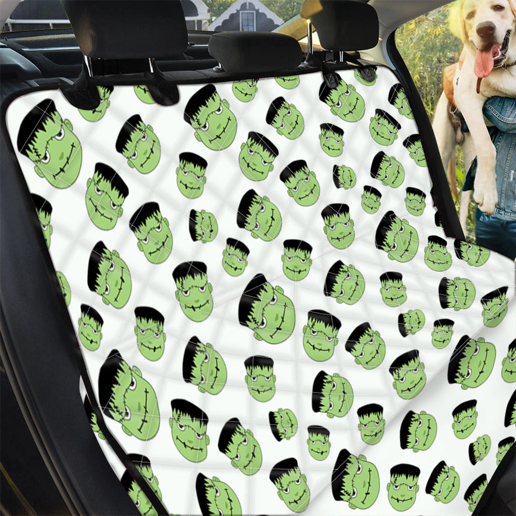 Halloween Frankenstein Pattern Print Pet Car Back Seat Cover