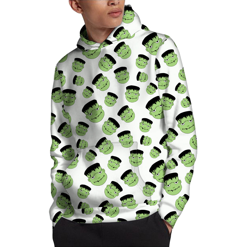 Halloween Frankenstein Pattern Print Pullover Hoodie