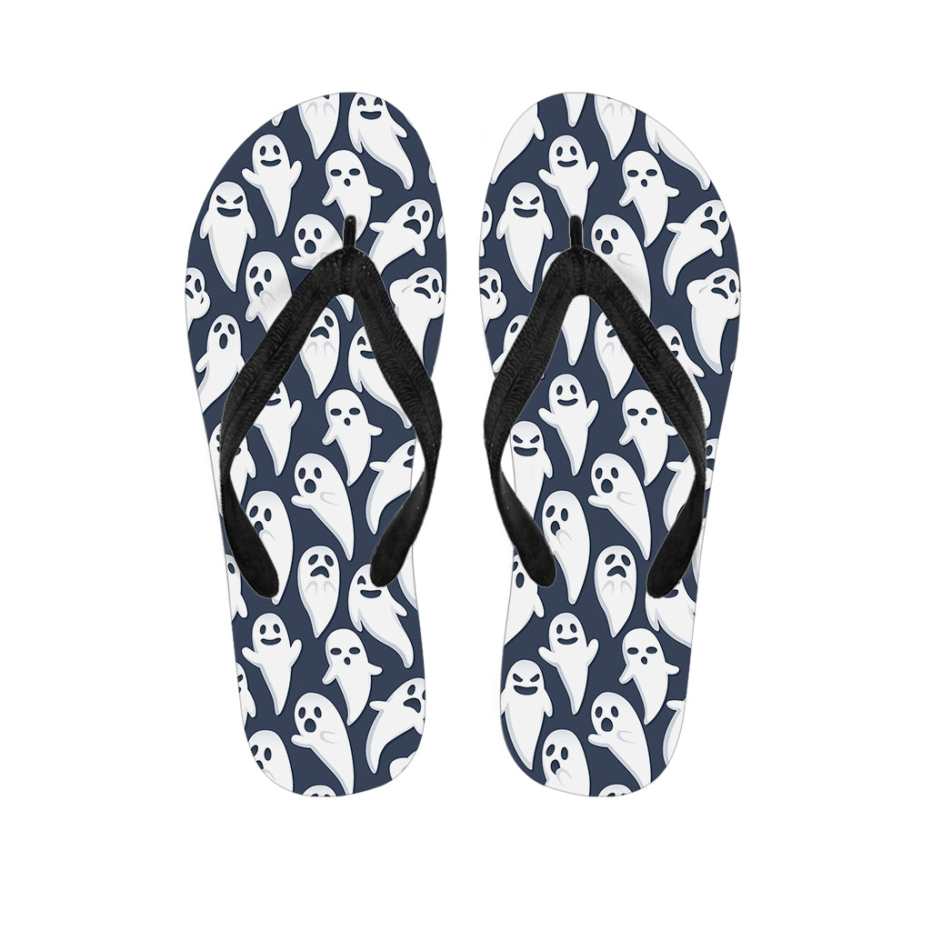 Halloween Ghost Pattern Print Flip Flops