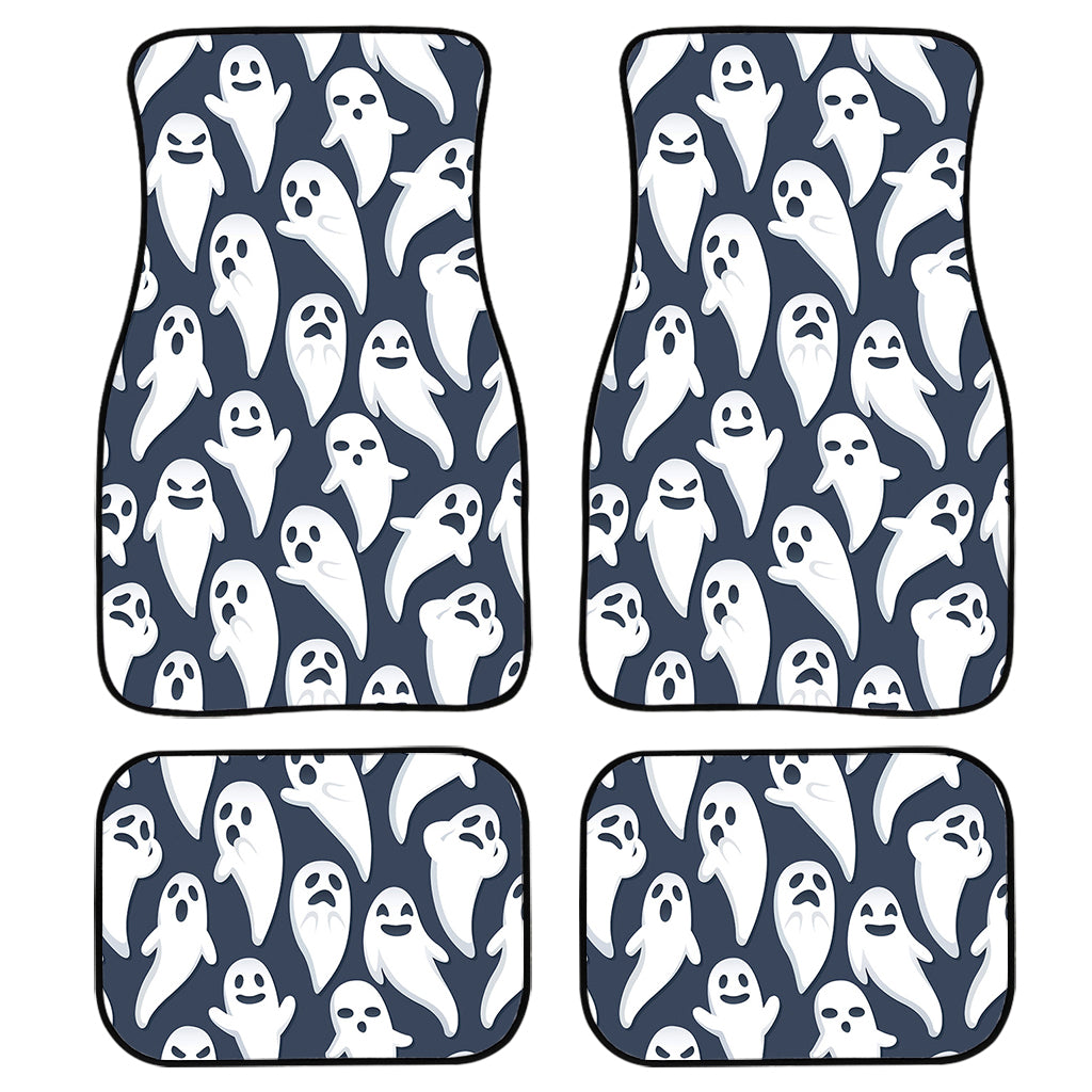 Halloween Ghost Pattern Print Front and Back Car Floor Mats