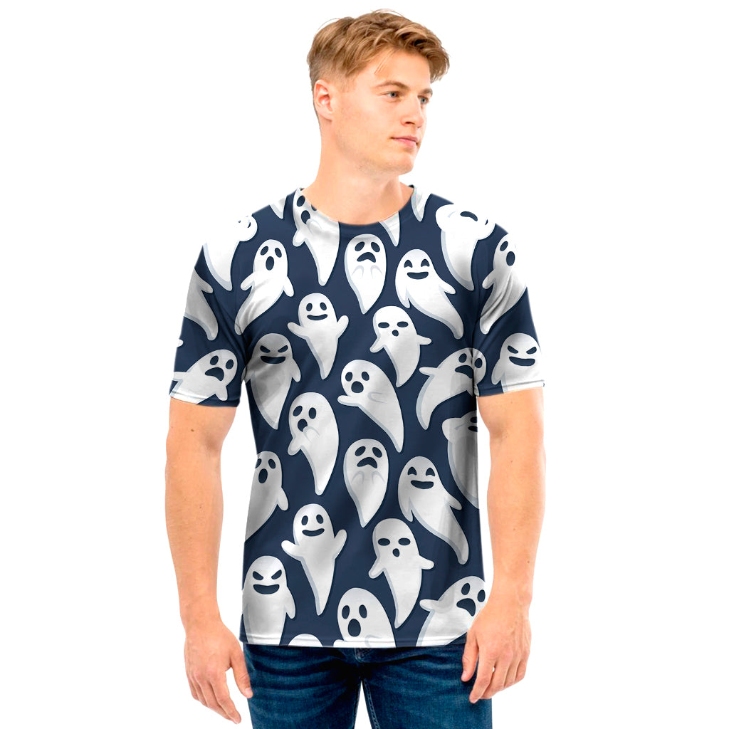 Halloween Ghost Pattern Print Men's T-Shirt