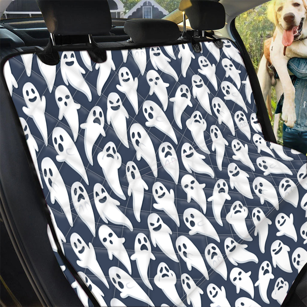 Halloween Ghost Pattern Print Pet Car Back Seat Cover