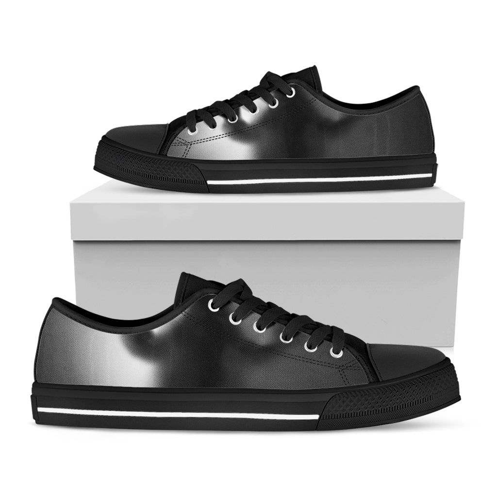 Halloween Horror Witch Print Black Low Top Shoes