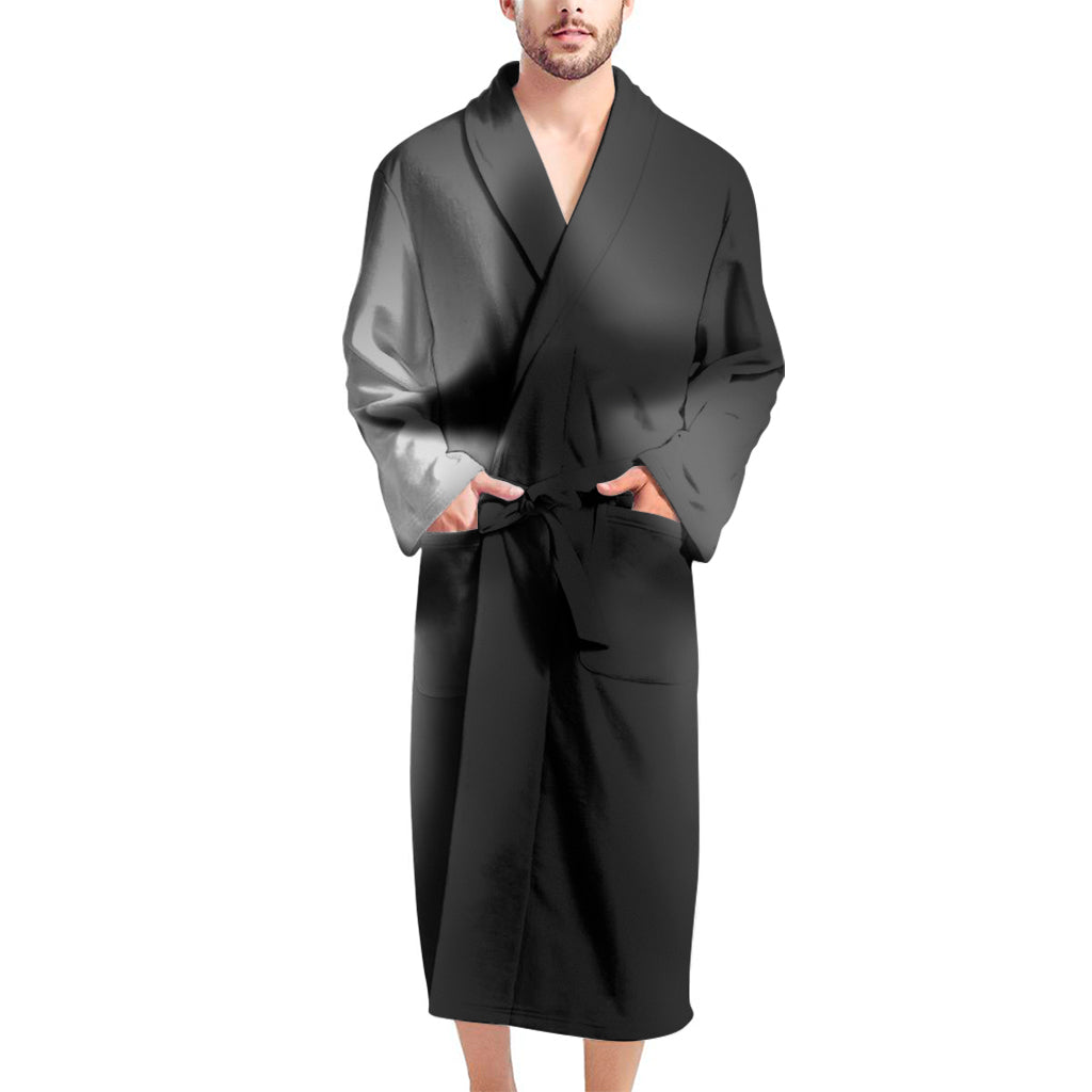 Halloween Horror Witch Print Men's Bathrobe