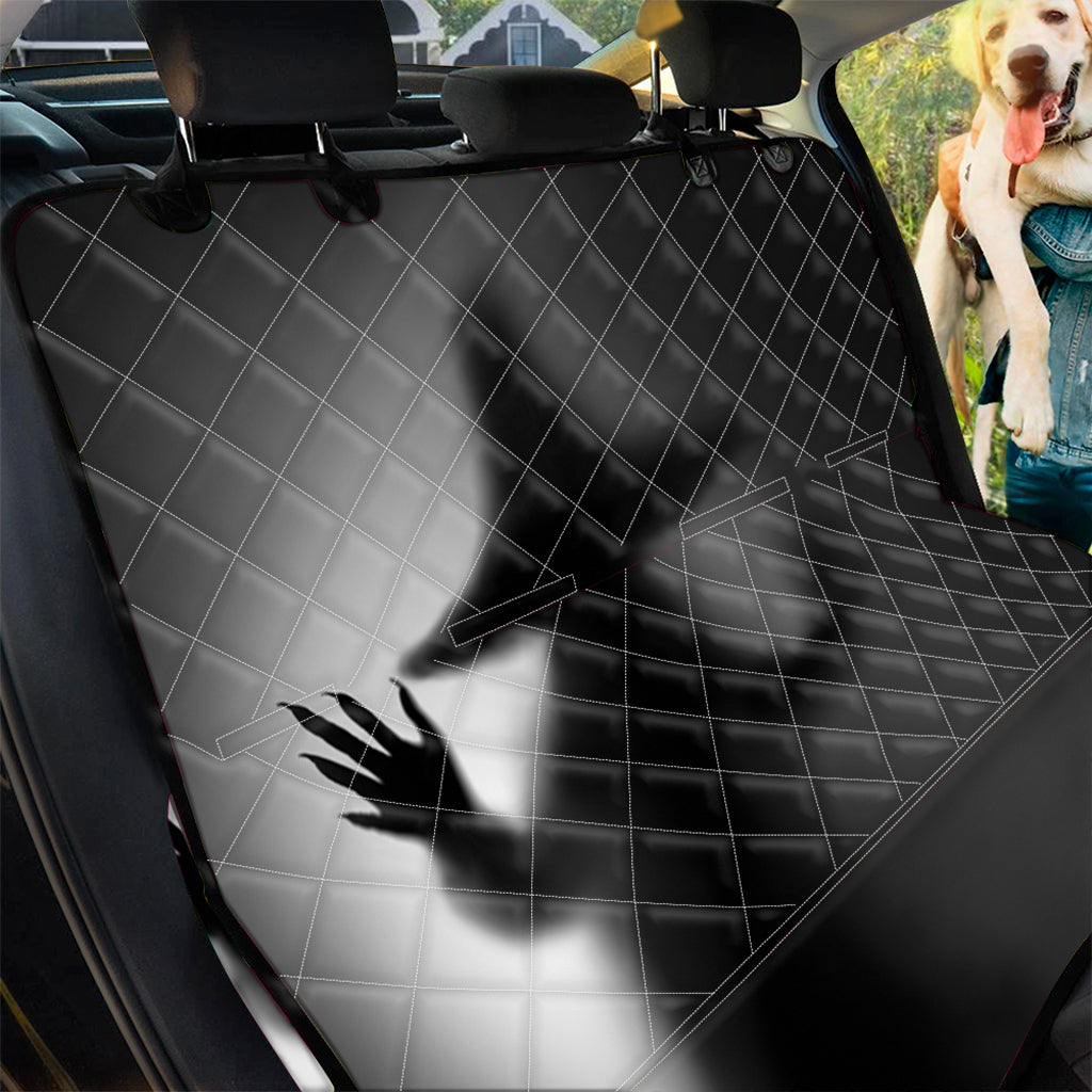 Halloween Horror Witch Print Pet Car Back Seat Cover