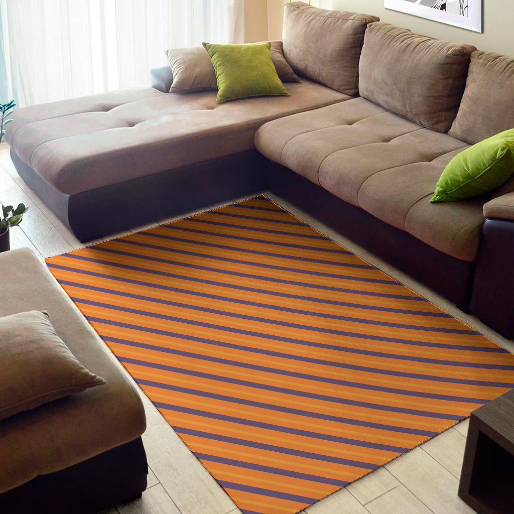 Halloween Line Pattern Print Area Rug