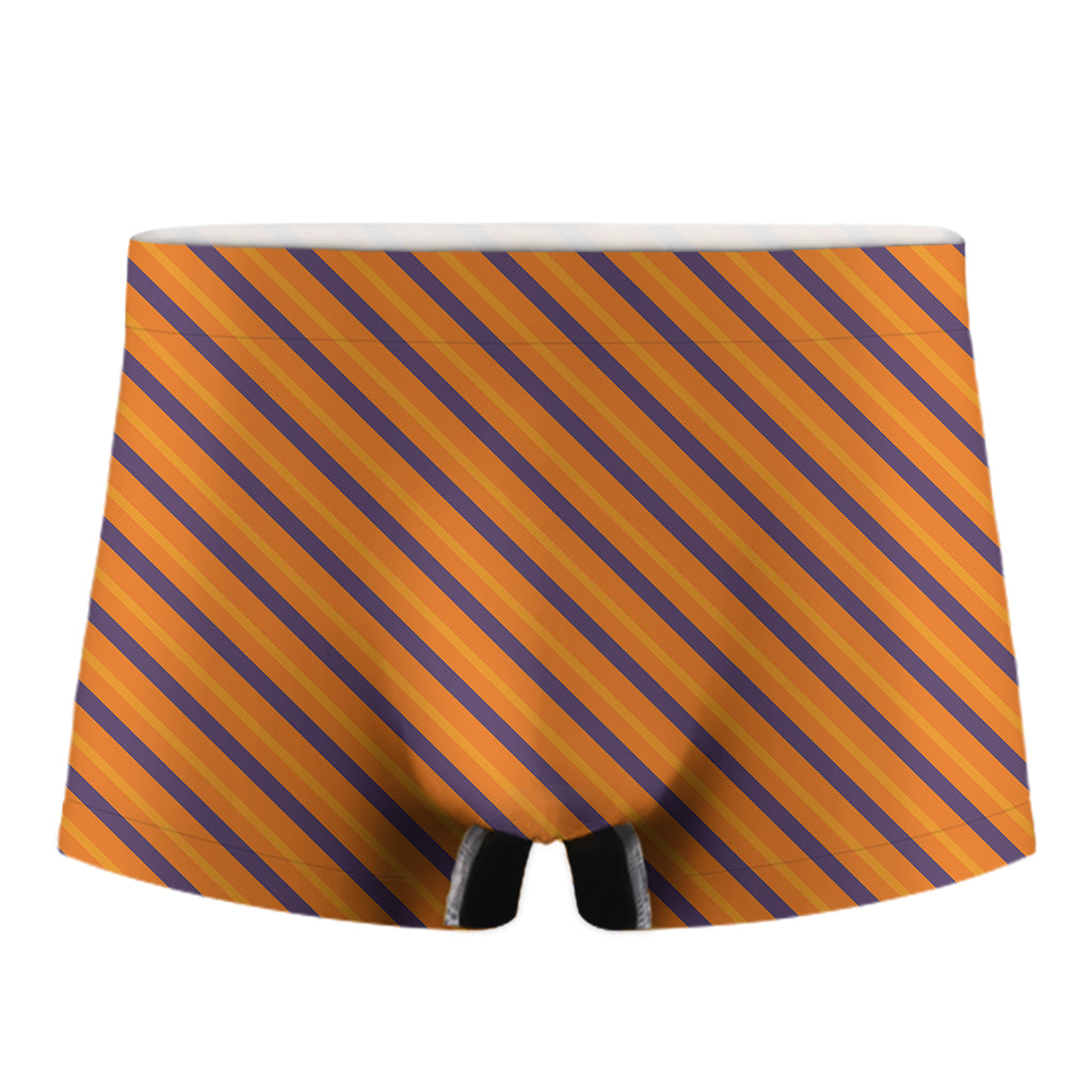 Halloween Line Pattern Print Men's Boxer Briefs