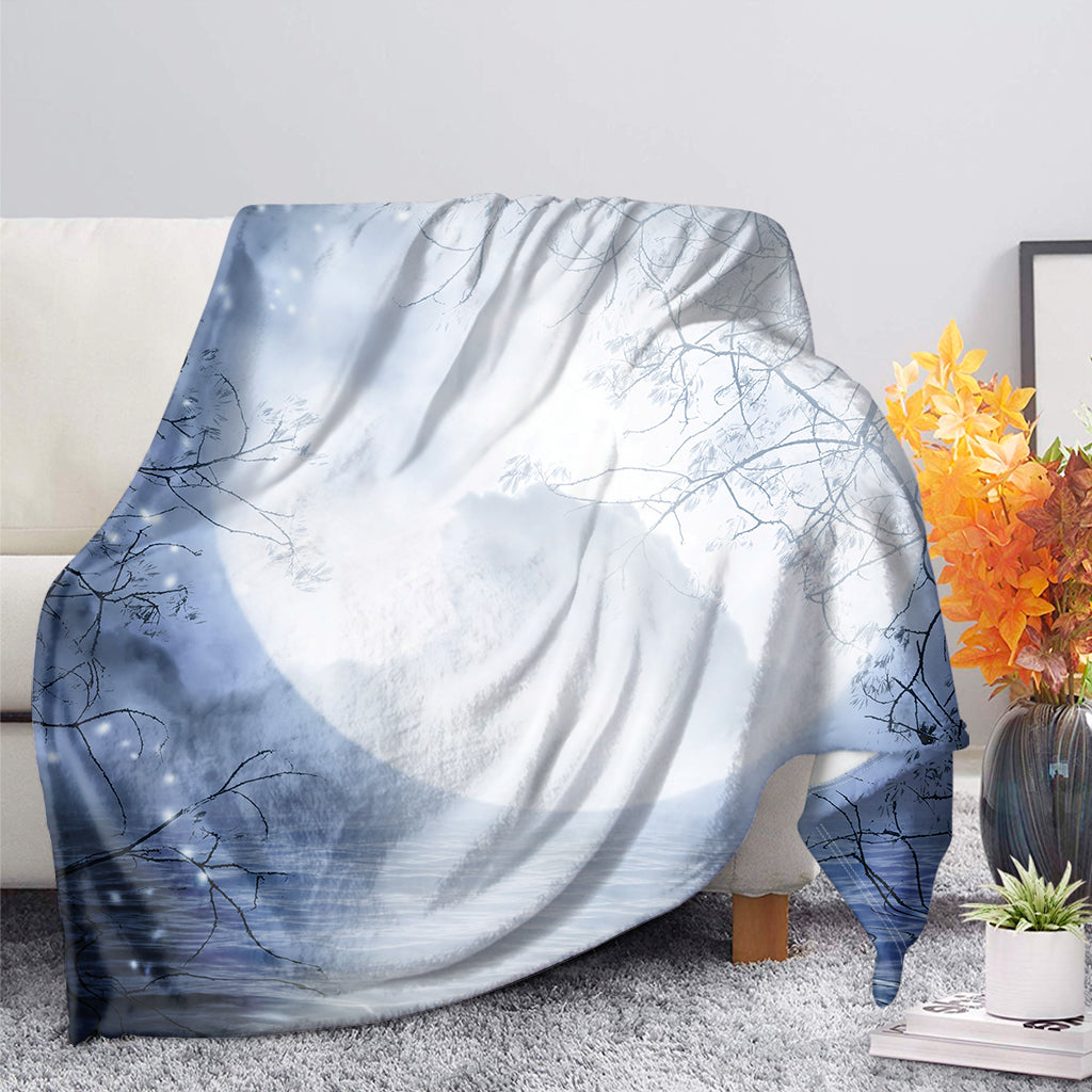 Halloween Moonlight Print Blanket