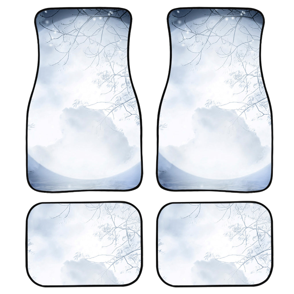 Halloween Moonlight Print Front and Back Car Floor Mats