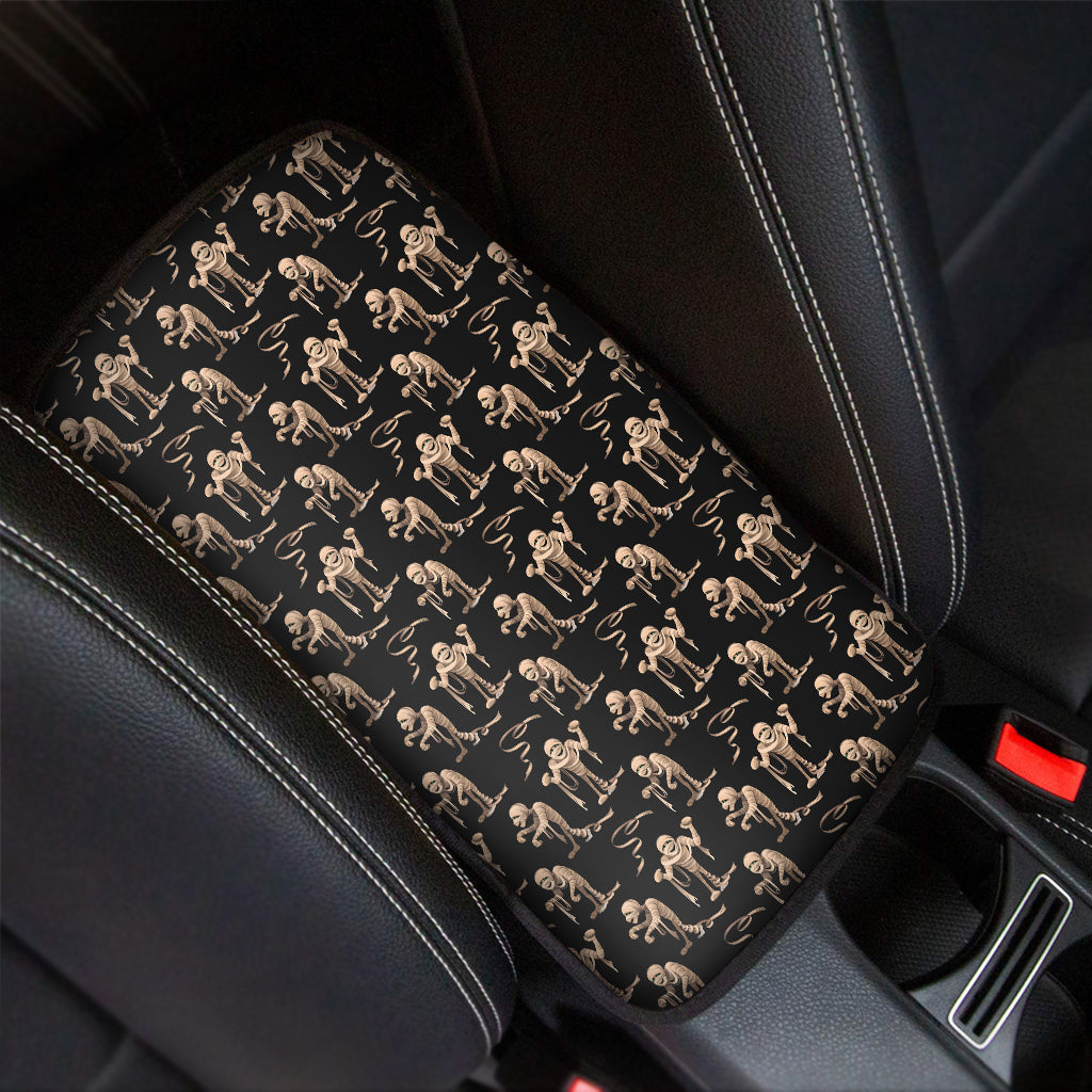 Halloween Mummy Pattern Print Car Center Console Cover