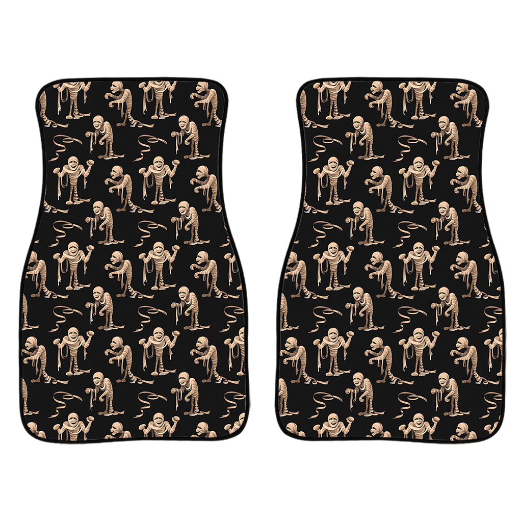 Halloween Mummy Pattern Print Front Car Floor Mats