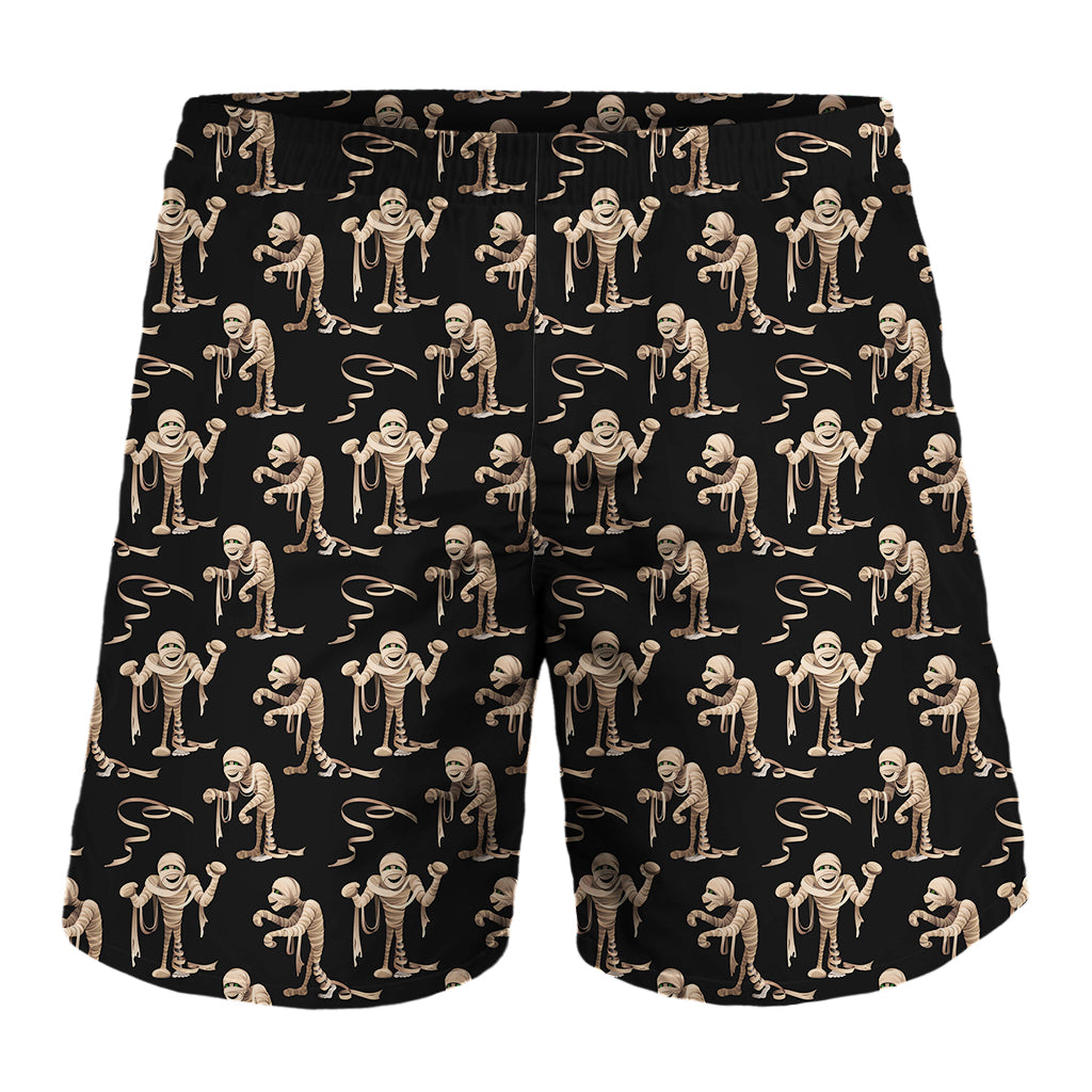 Halloween Mummy Pattern Print Men's Shorts