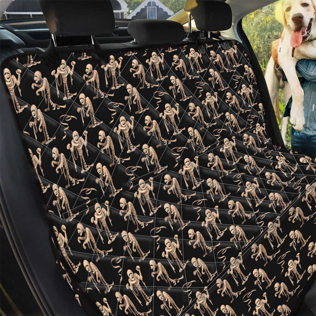 Halloween Mummy Pattern Print Pet Car Back Seat Cover