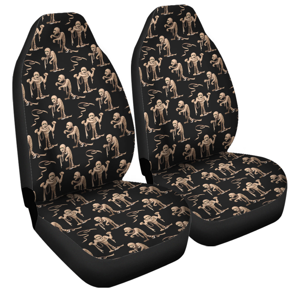 Halloween Mummy Pattern Print Universal Fit Car Seat Covers