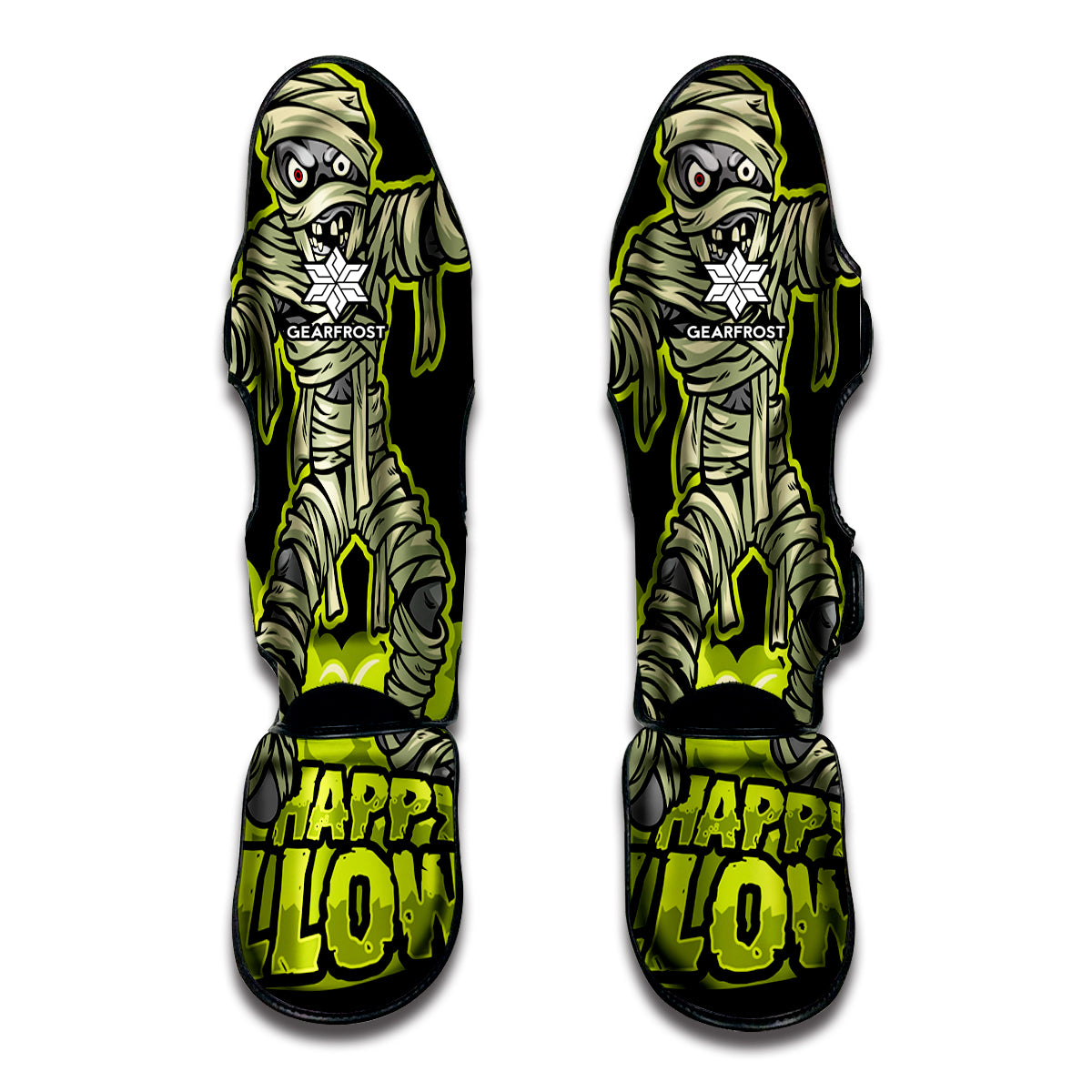 Halloween Mummy Print Muay Thai Shin Guards