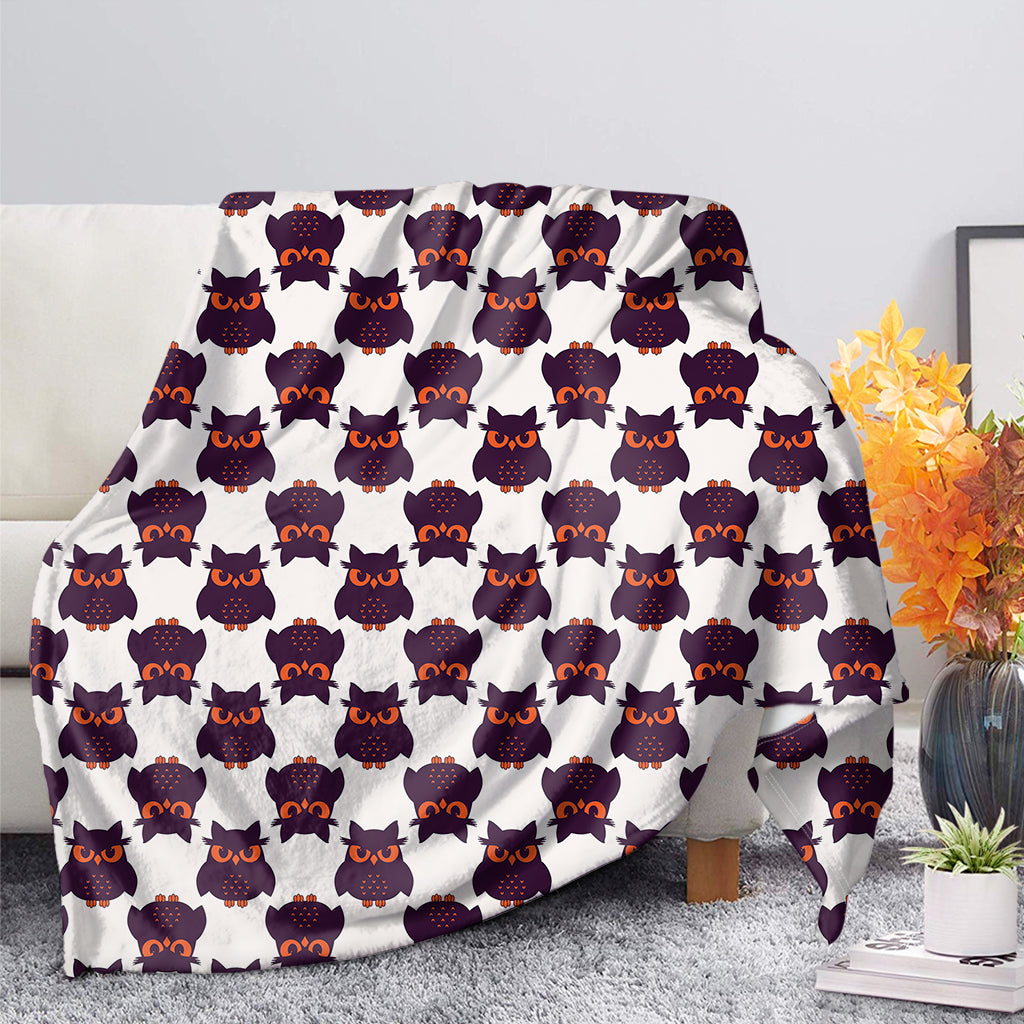 Halloween Owl Pattern Print Blanket