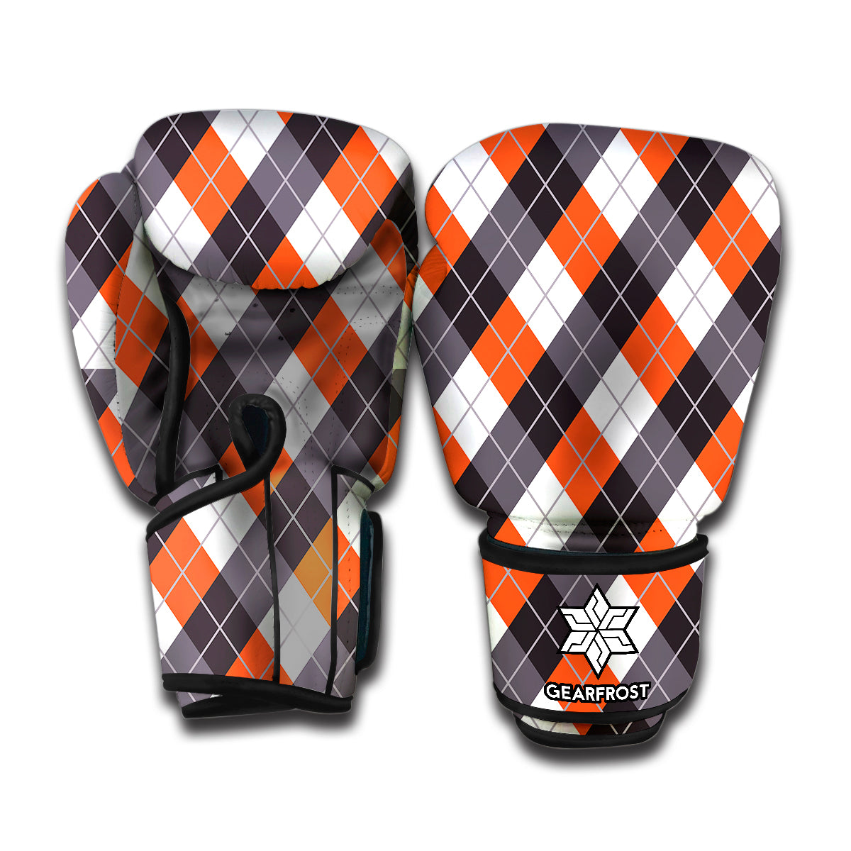 Halloween Party Argyle Pattern Print Boxing Gloves