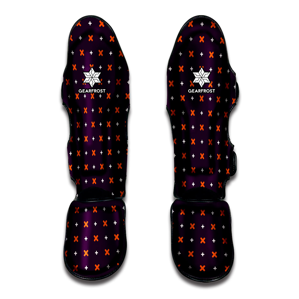 Halloween Plus And Cross Pattern Print Muay Thai Shin Guards