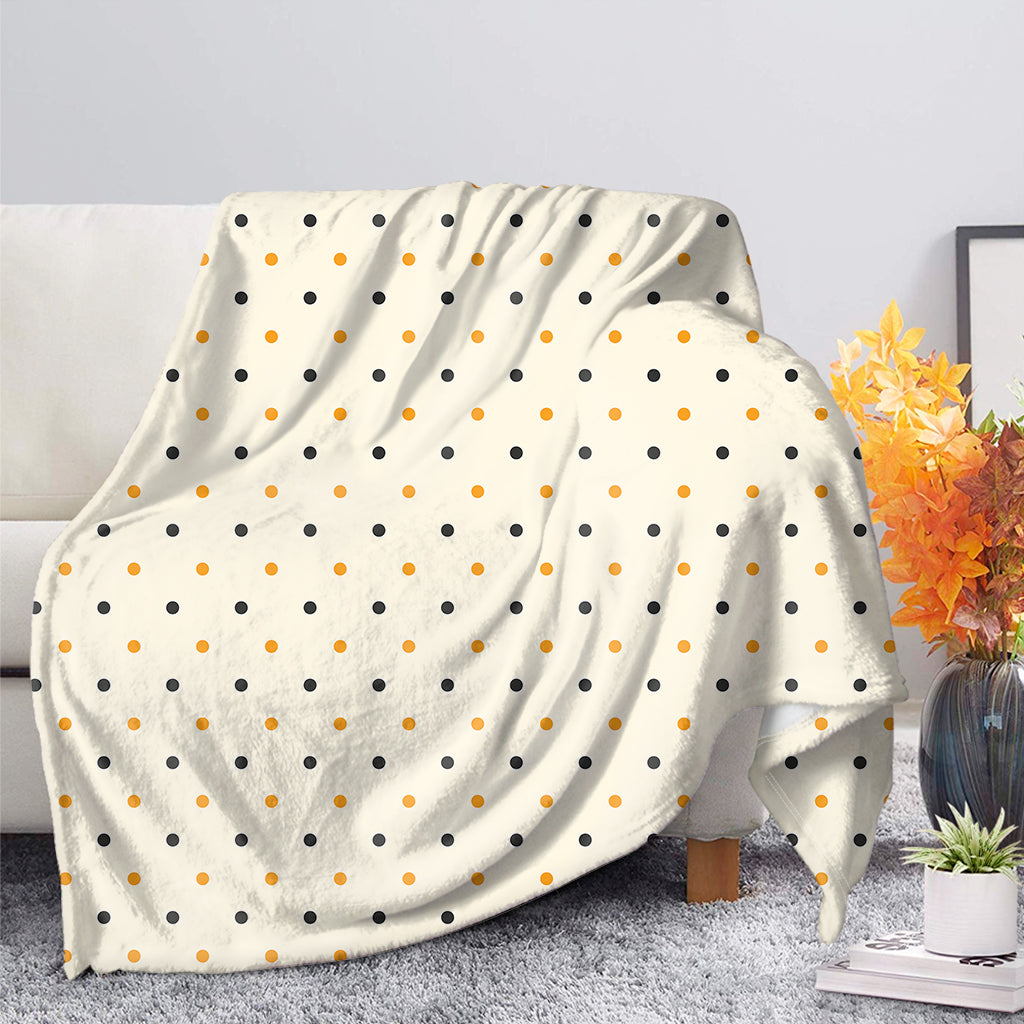 Halloween Polka Dot Pattern Print Blanket