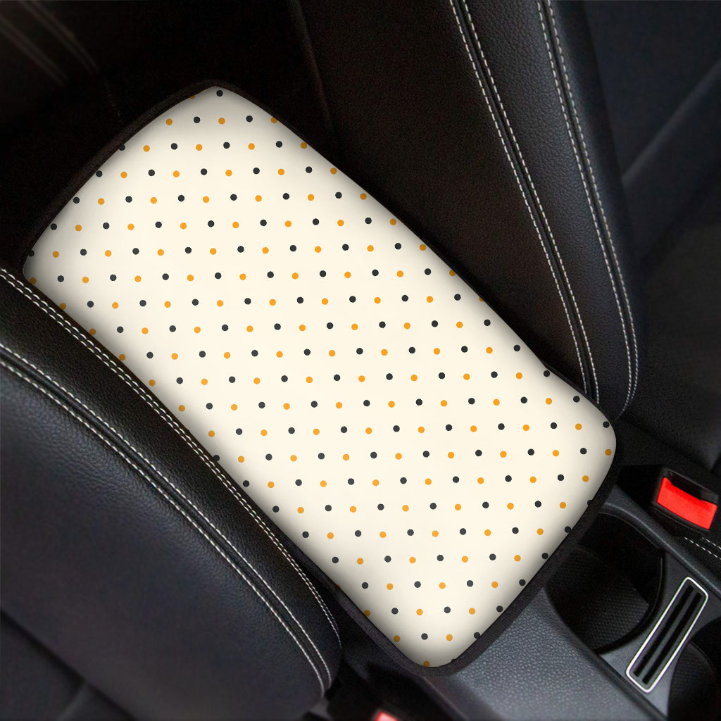 Halloween Polka Dot Pattern Print Car Center Console Cover