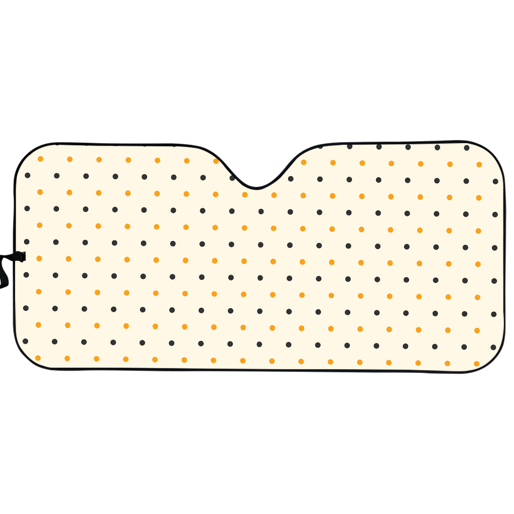 Halloween Polka Dot Pattern Print Car Sun Shade