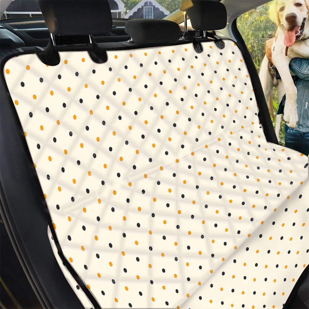 Halloween Polka Dot Pattern Print Pet Car Back Seat Cover