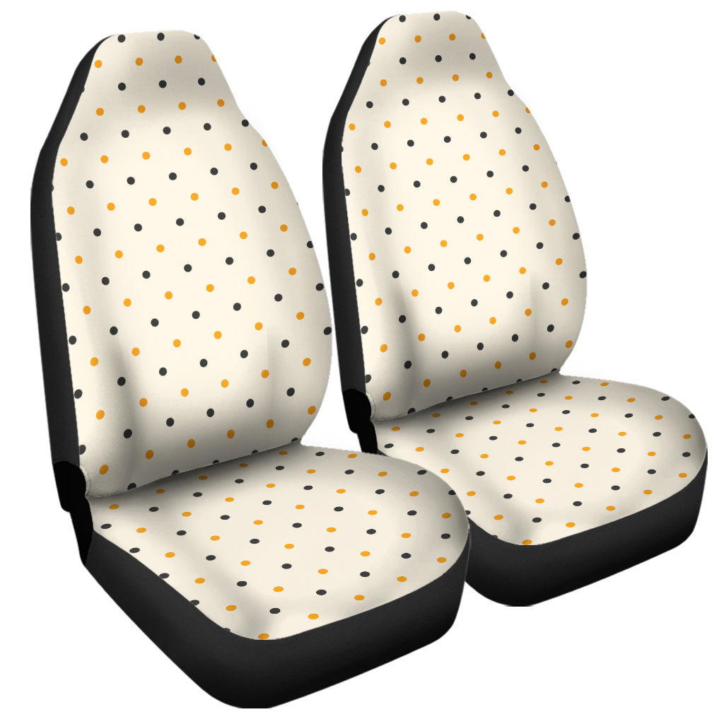 Halloween Polka Dot Pattern Print Universal Fit Car Seat Covers