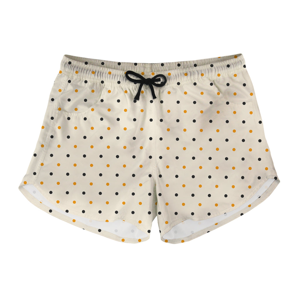 Halloween Polka Dot Pattern Print Women's Shorts