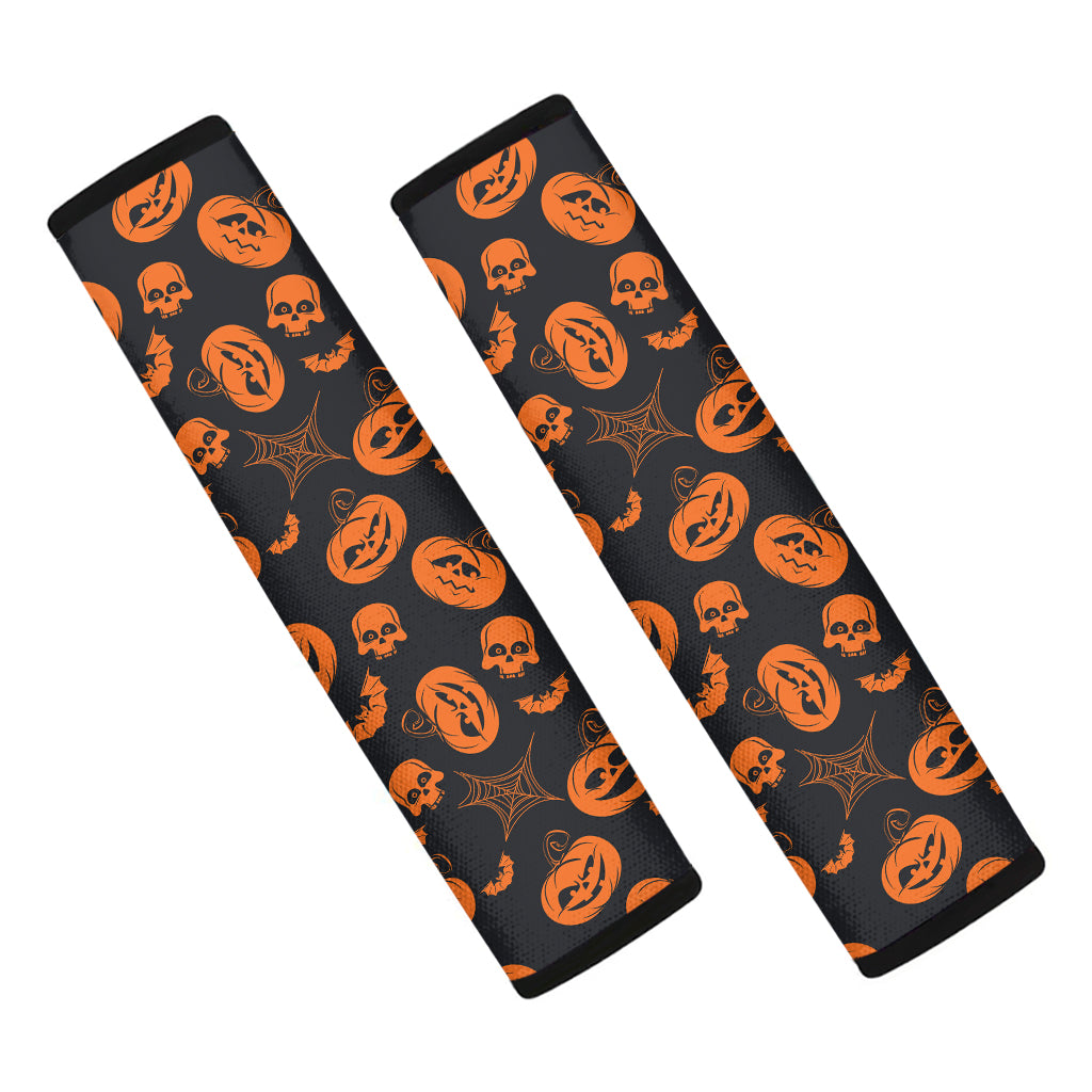 Halloween Pumpkin And Bat Pattern Print Car Seat Belt Covers